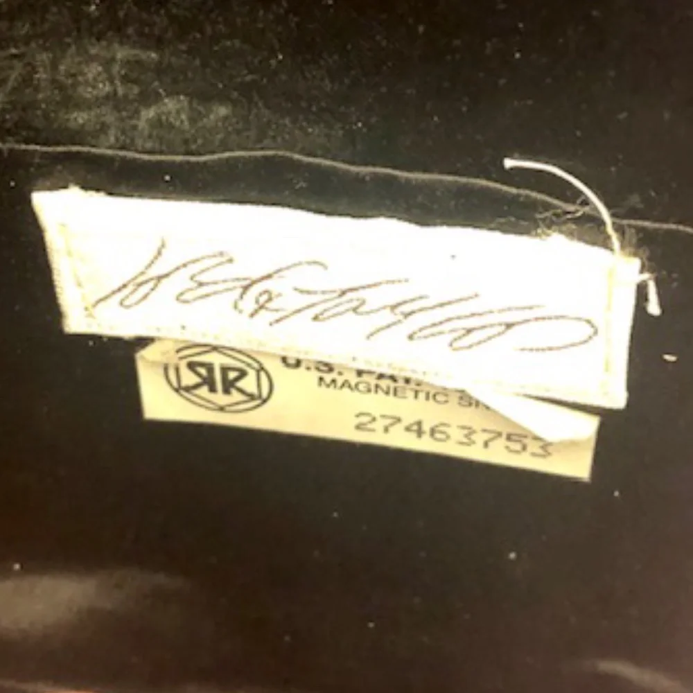 Vintage Lord & Taylor Black & Silver Beaded Crossbody Bag with Tassel - Picture 5 of 5